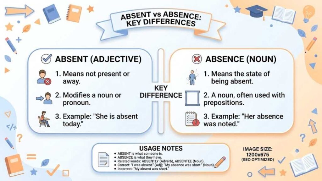 Absent vs Absence