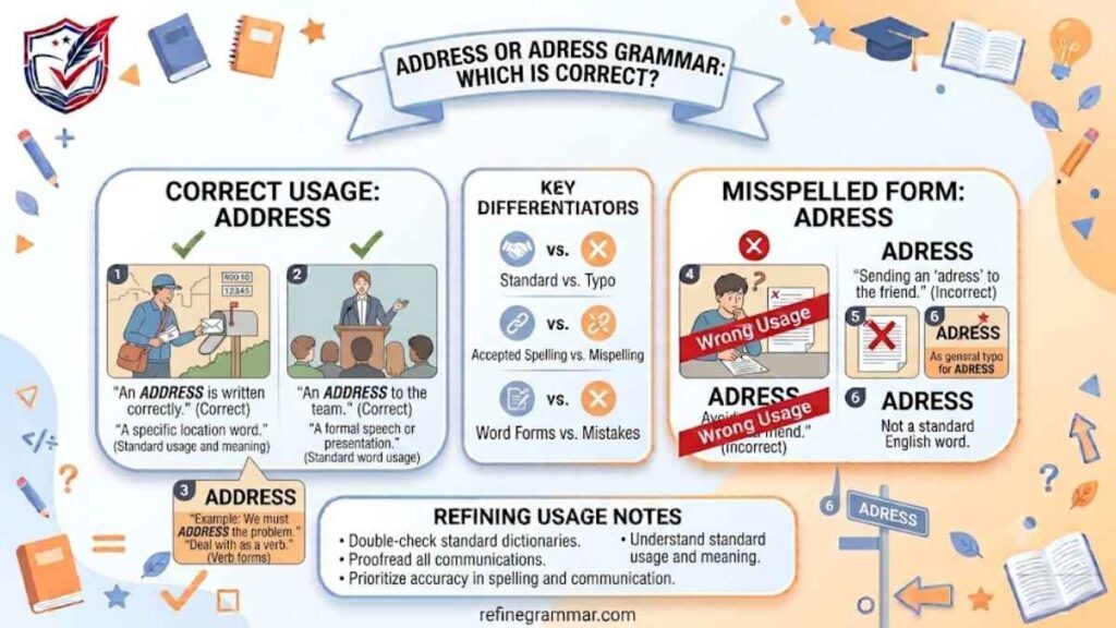 Address or Adress Grammar