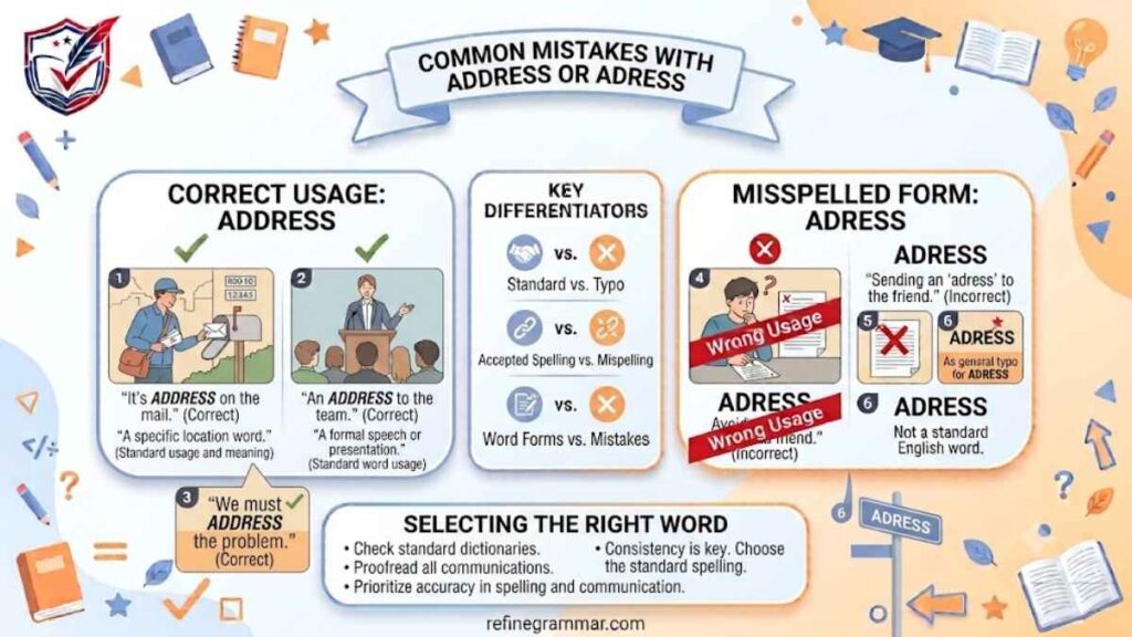 Common Mistakes with Address or Adress