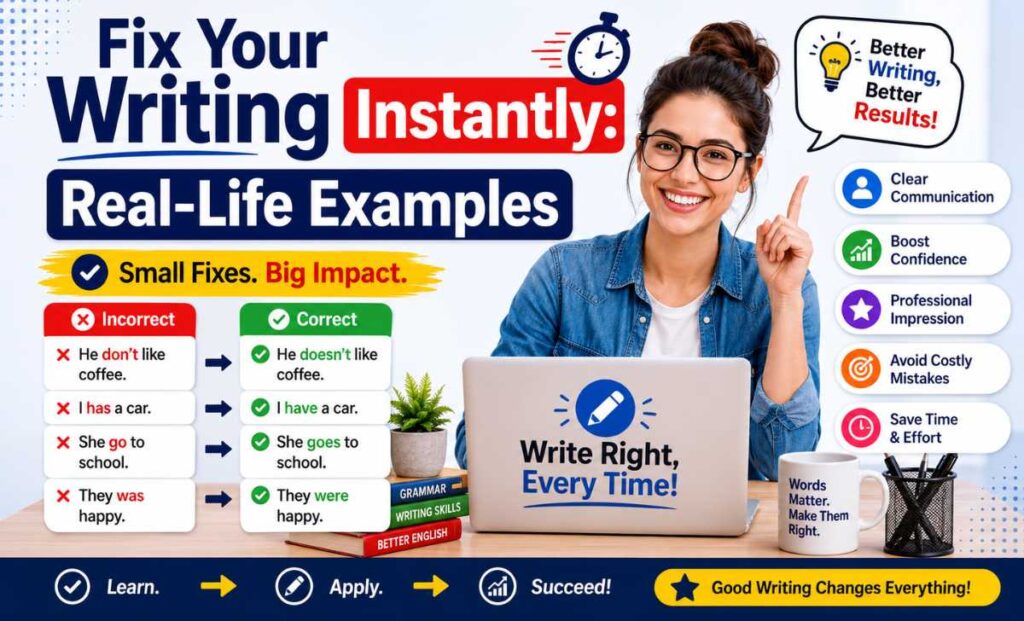 Fix Your Writing Instantly Real-Life Examples