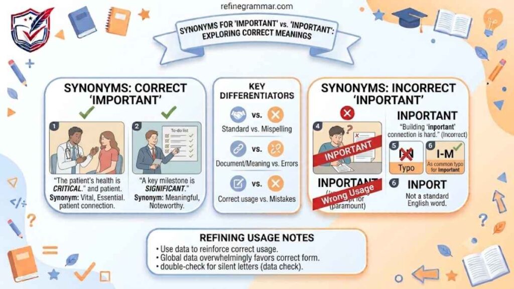 Inportant or Important Synonym