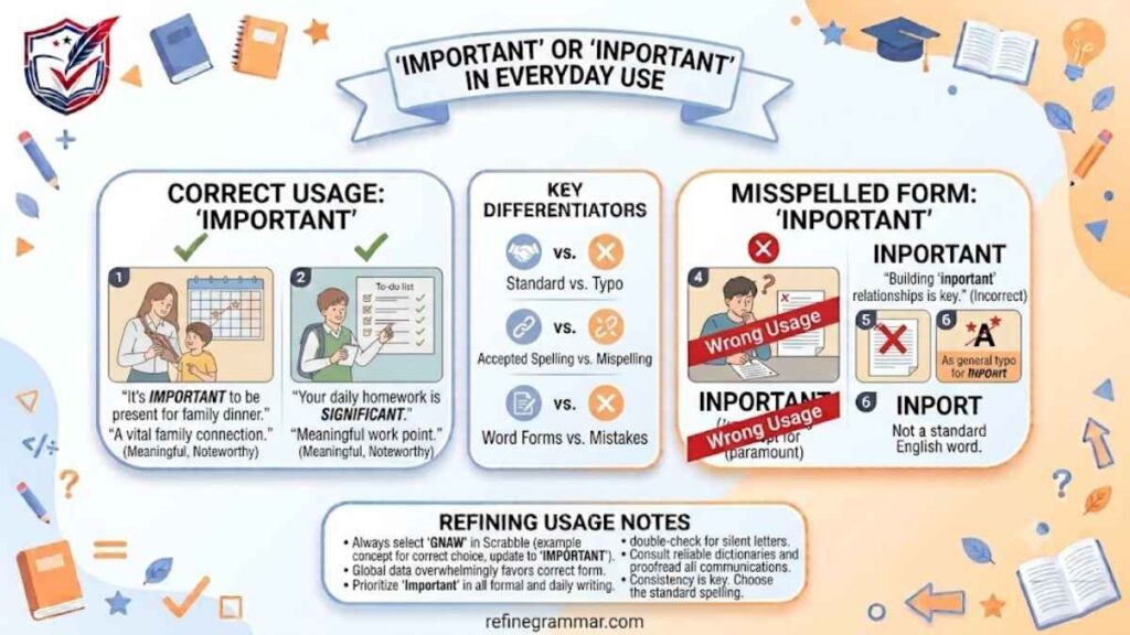 Inportant or Important in Everyday Use