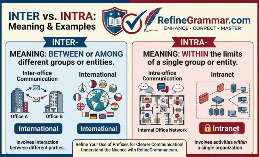 Inter vs Intra Meaning