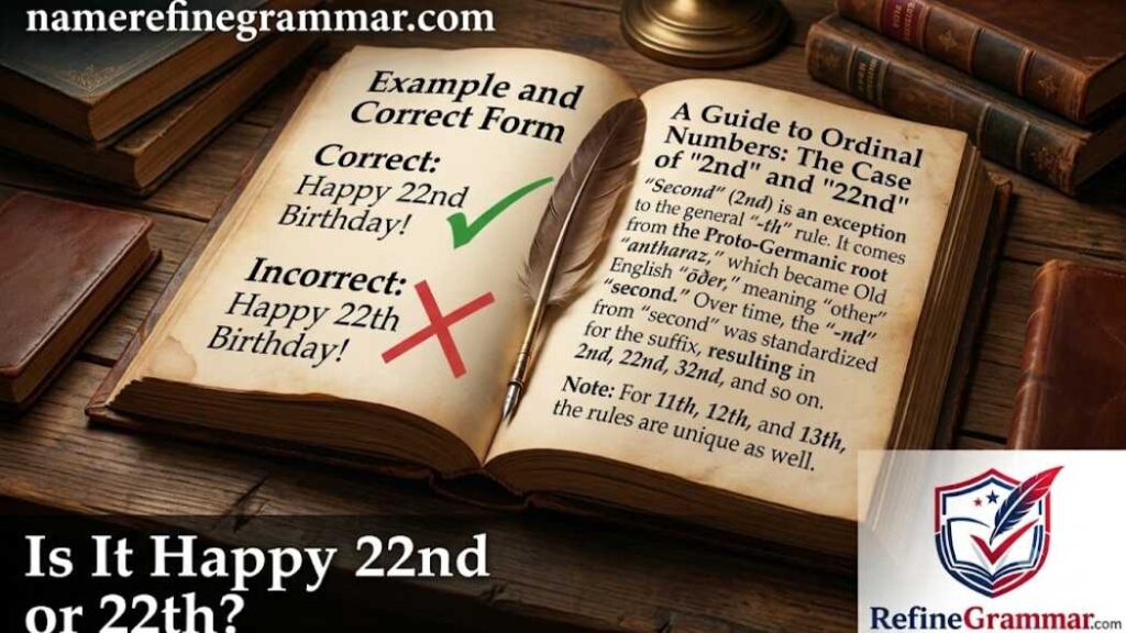 Is It Happy 22th or 22nd Birthday