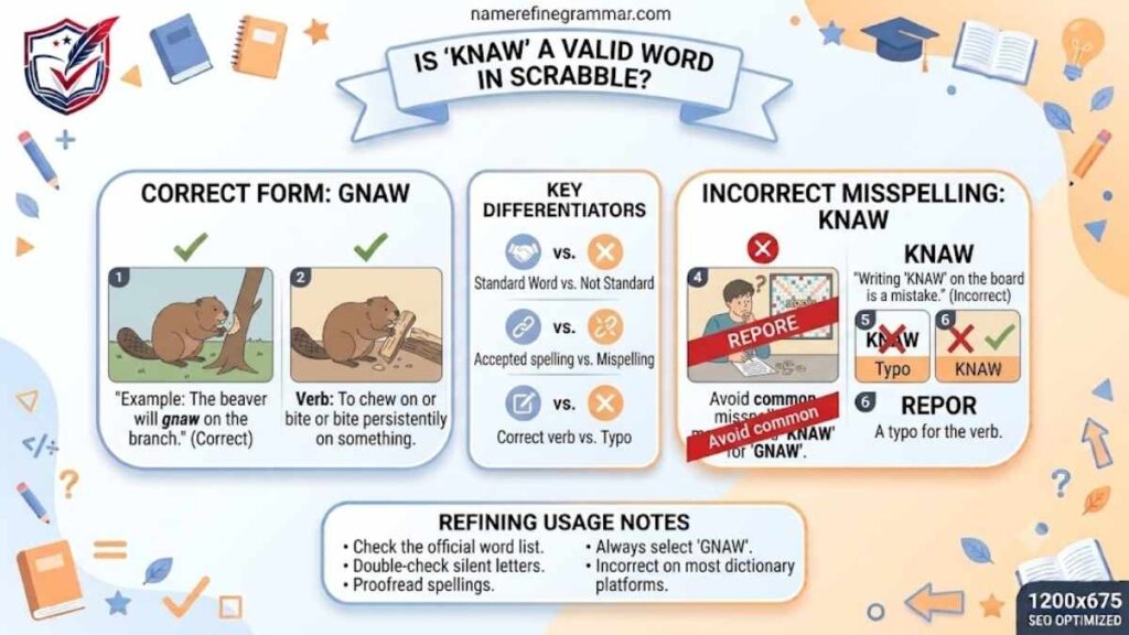 Is “Knaw” a Valid Word in Scrabble