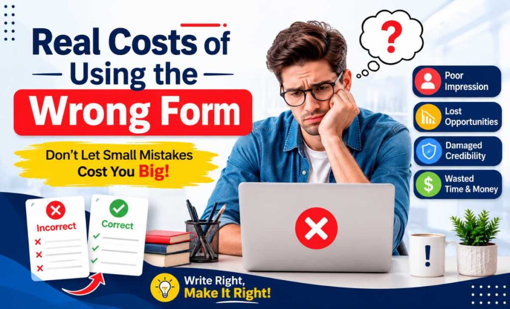 Real Costs of Using the Wrong Form