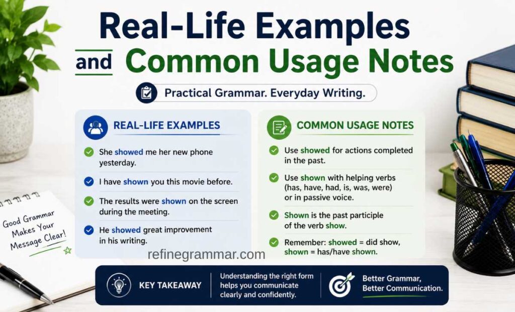 Real-Life Examples and Common Usage Notes