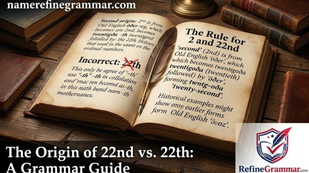 The Origin of 22th or 22nd