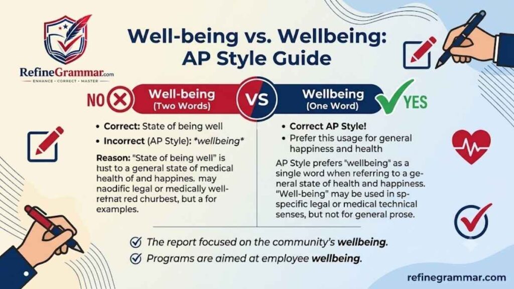 Well Being vs Wellbeing AP Style