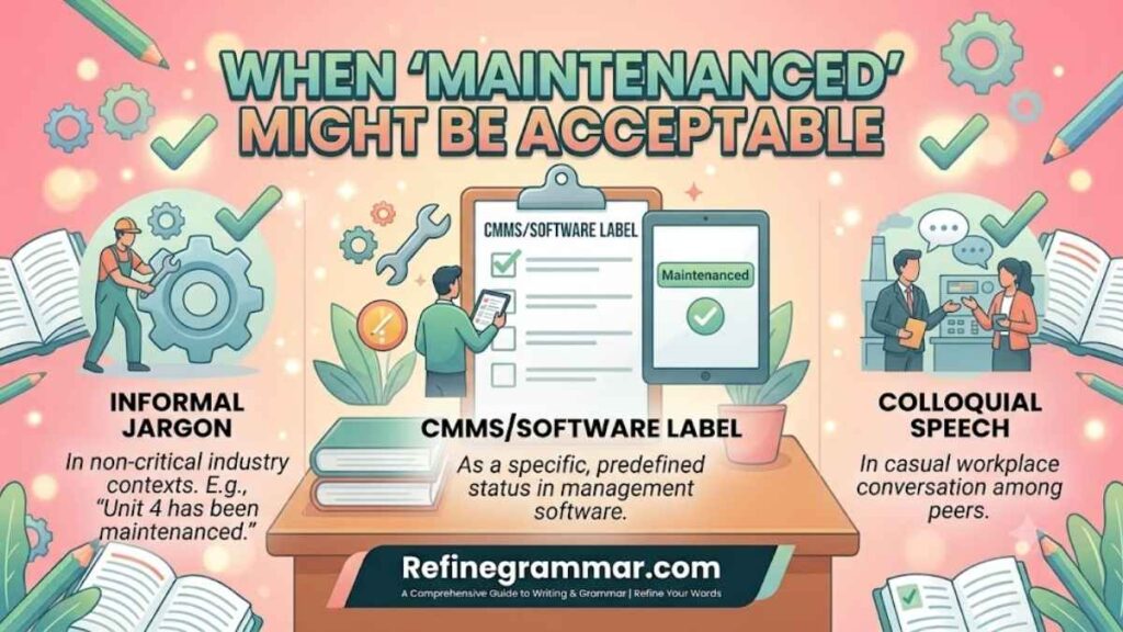 When Maintenanced Might Be Acceptable