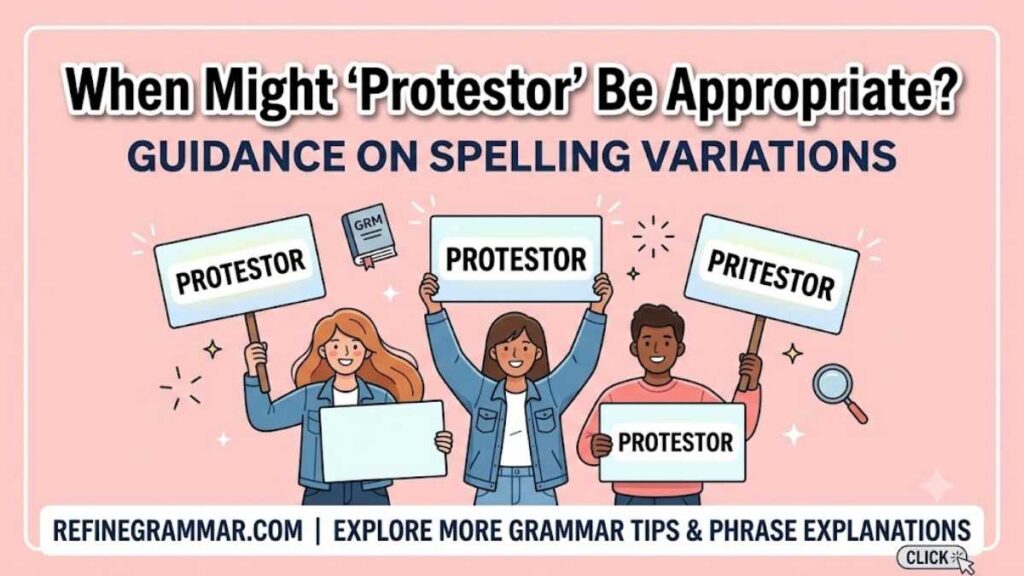 When Might Protestor Be Appropriate