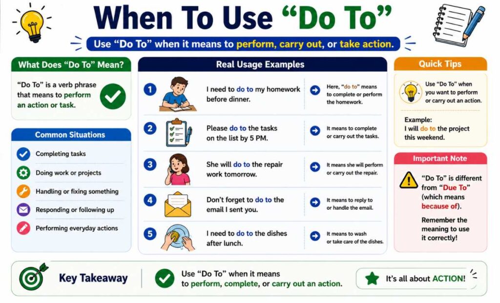 When To Use “Do To” (With Real Usage Examples)