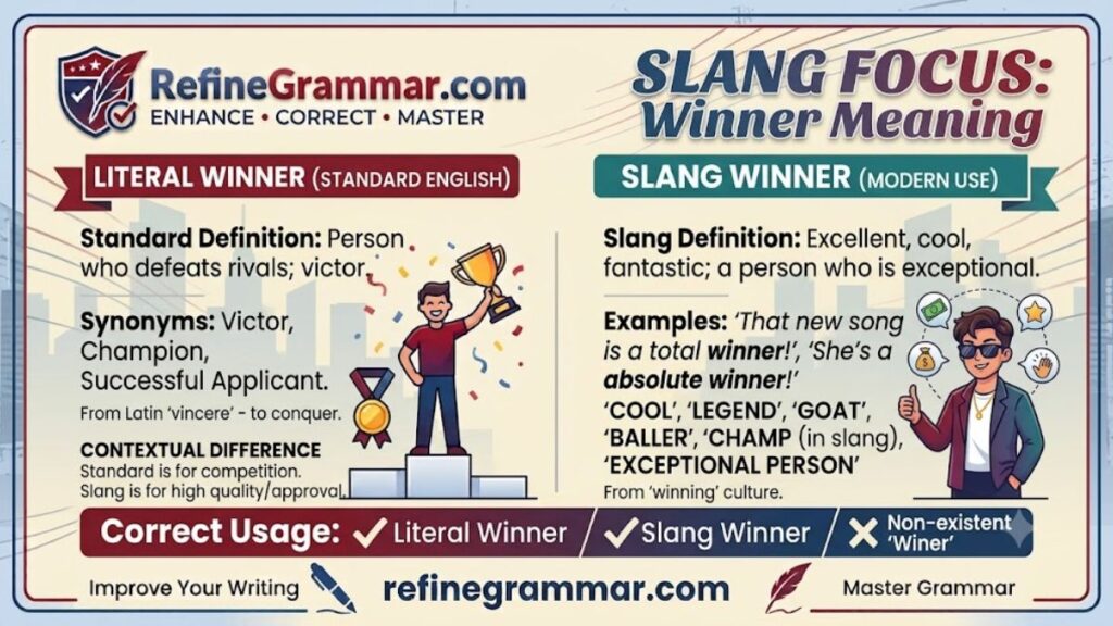Winner Meaning Slang