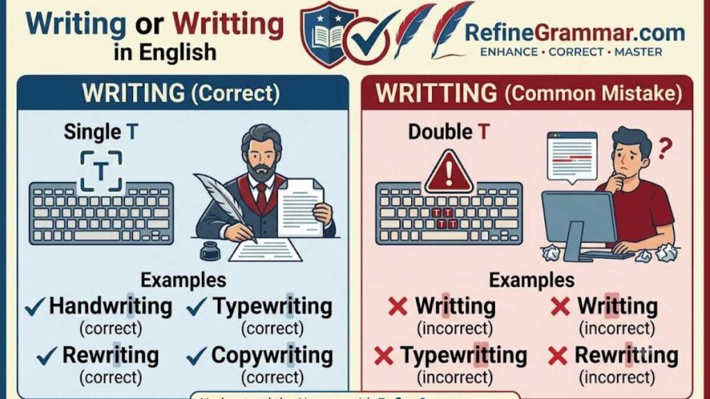 Writing or Writting Examples