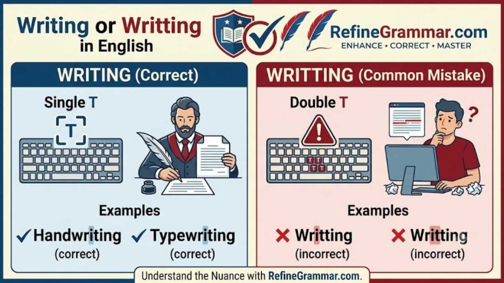 Writing or Writting in English