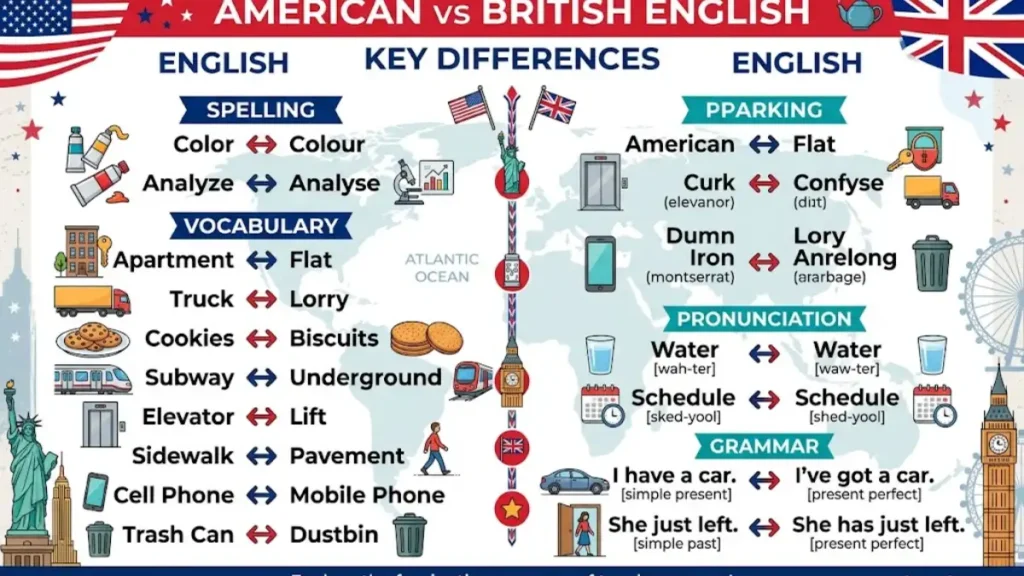 American vs British English Differences