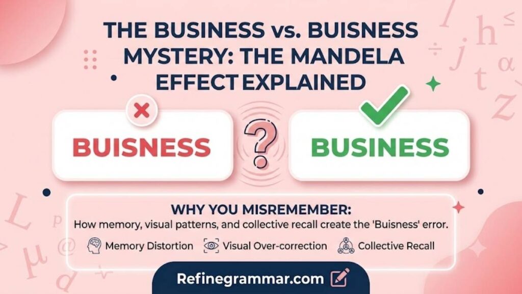 Business or Buisness The Mandela Effect Explained