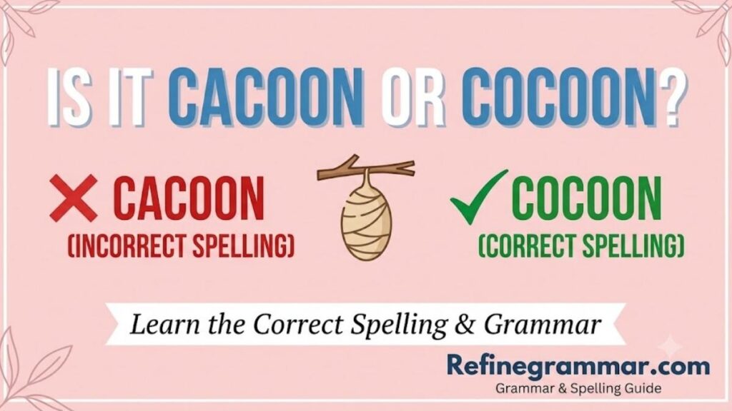Cocoon (Movie) Is It Spelled Cacoon or Cocoon