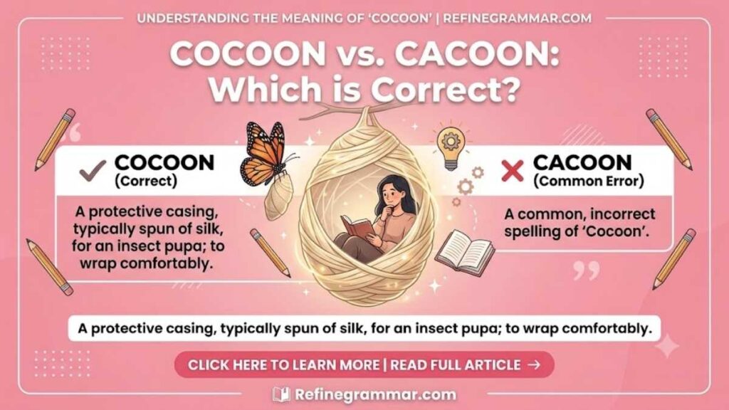 Cocoon or Cacoon Meaning Explained