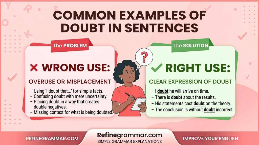 Common Examples of Doubt in Sentences