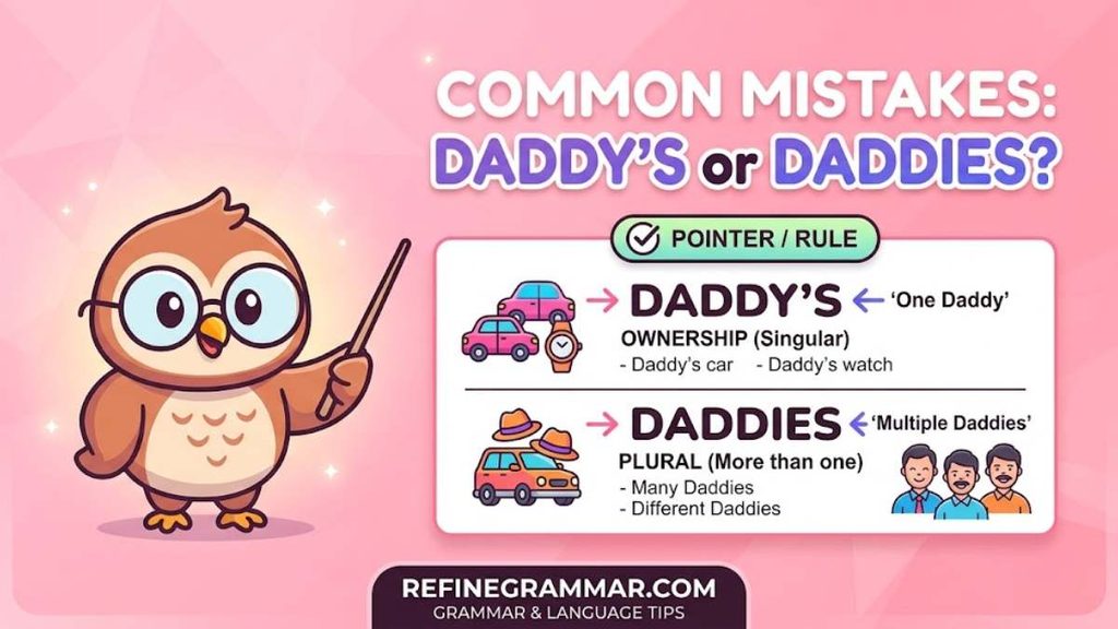 Common Mistakes: Daddy's or Dadds