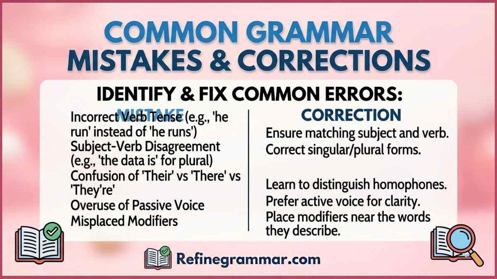 Common Mistakes and Corrections