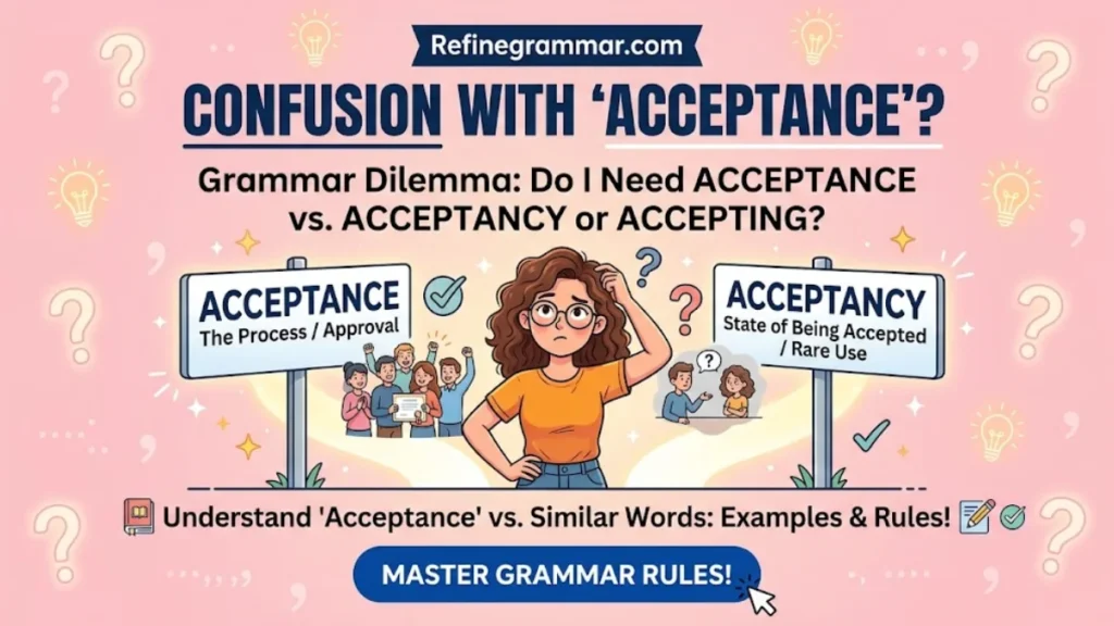 Confusion With Acceptance