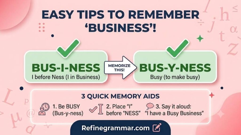 Easy Tips to Remember Business