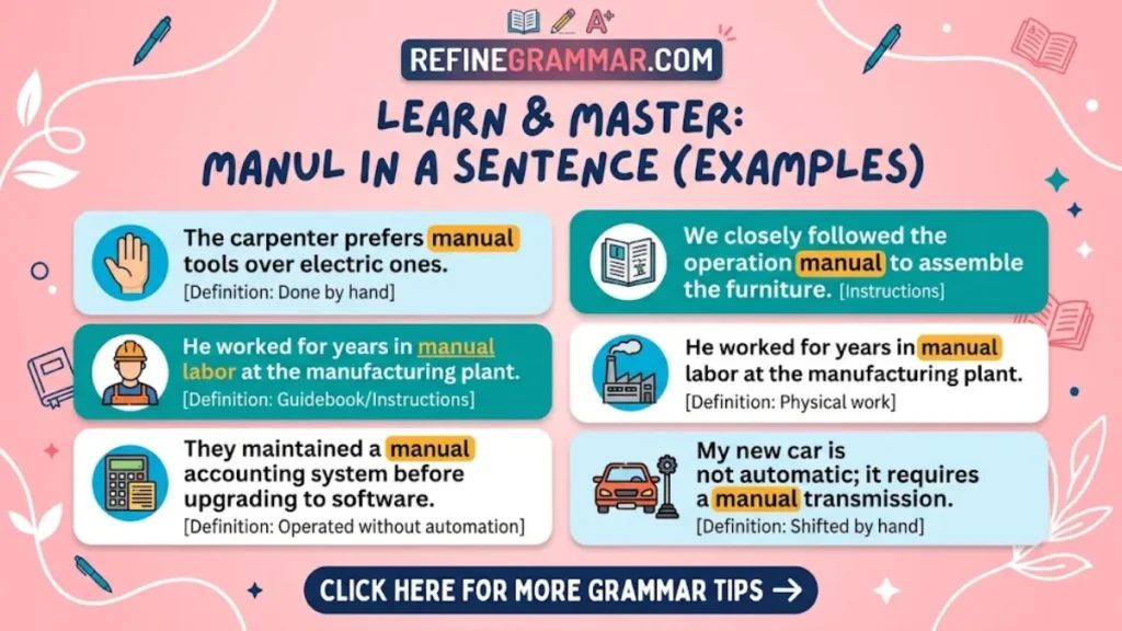 Examples of Manual in a Sentence
