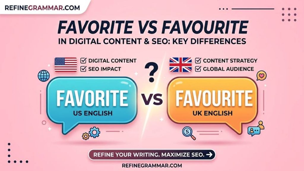 Favorite vs Favourite in Digital Content and SEO 