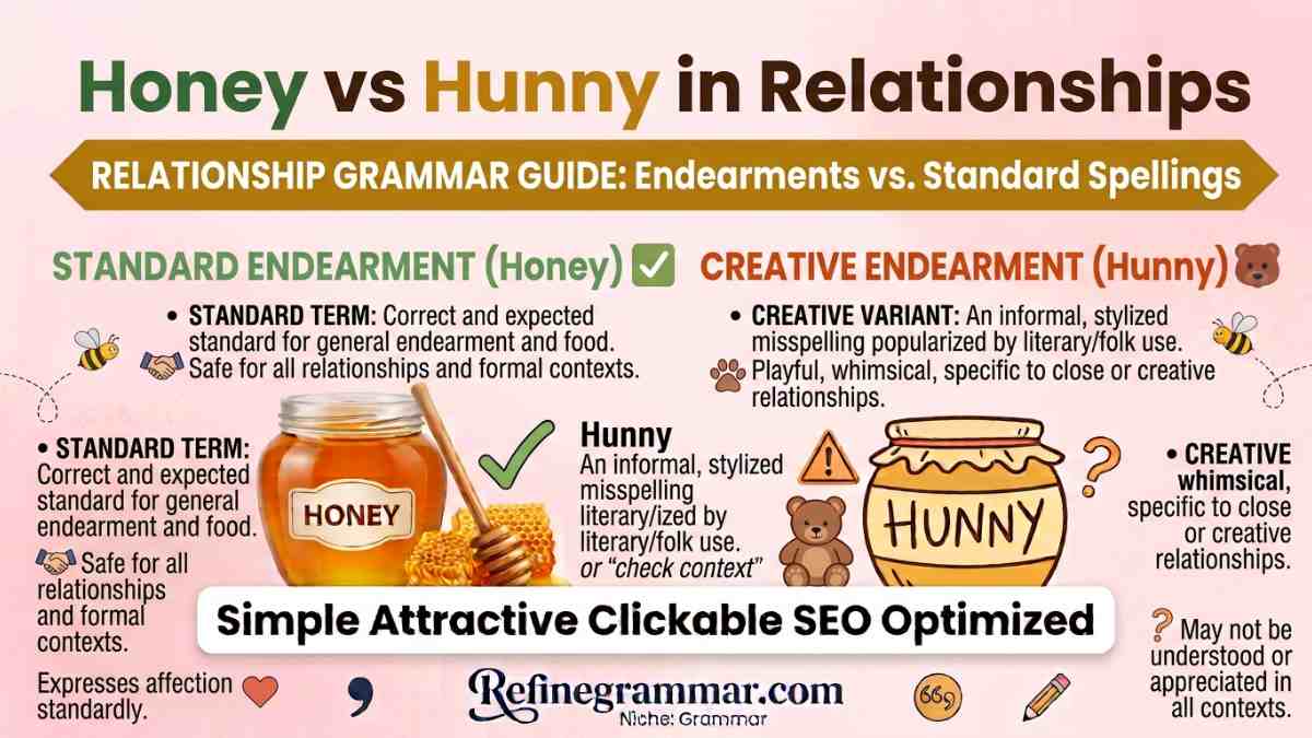 Honey vs Hunny in Relationships