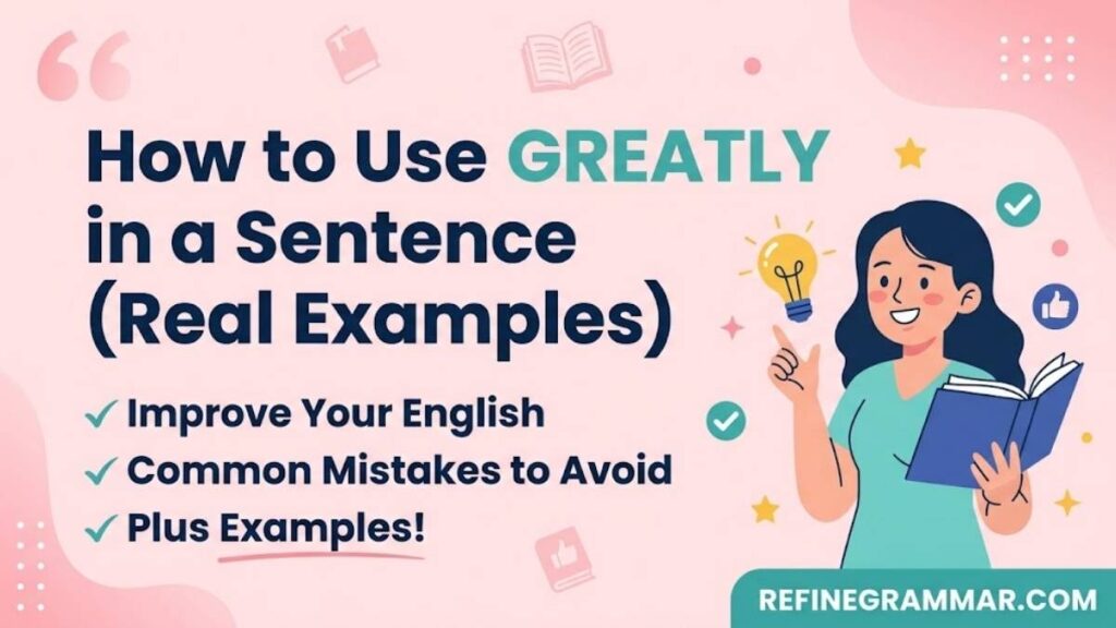 How to Use Greatly in a Sentence (Real Examples)