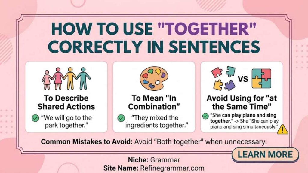 How to Use "Together" Correctly in Sentences