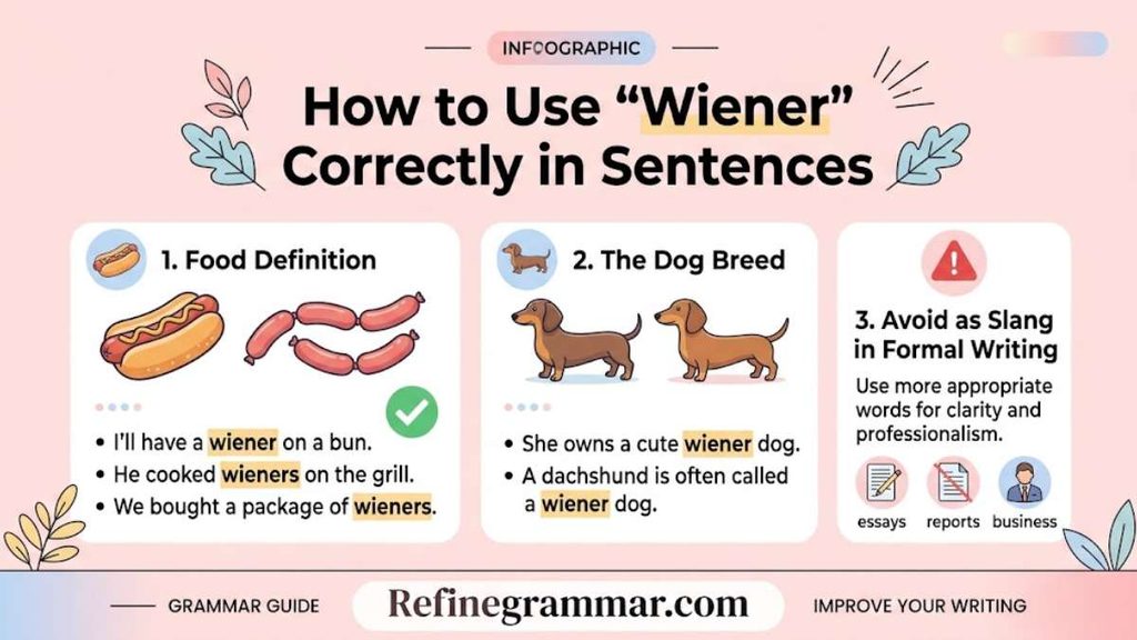 Guide to using the word wiener correctly in English sentences with examples