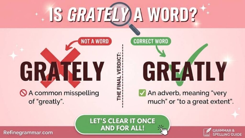 Is Grately a Word Let is Clear It Once and For All