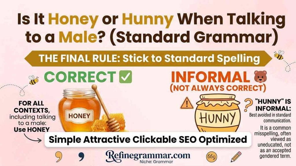 Is It Honey or Hunny When Talking to a Male?