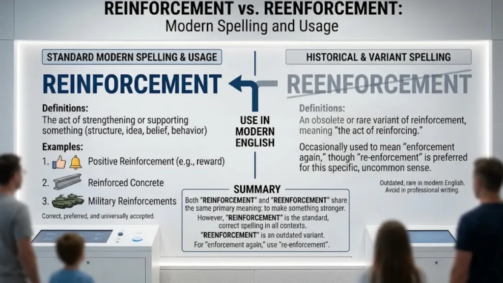 Is It Reinforcement or Reenforcement