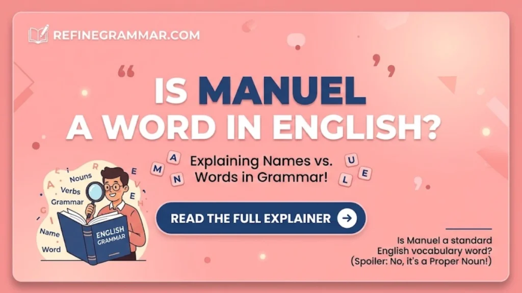 Is Manuel a Word in English