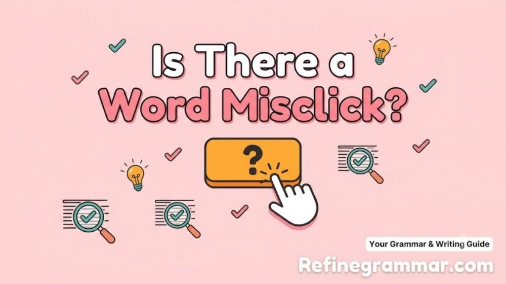 Is There a Word Misclick