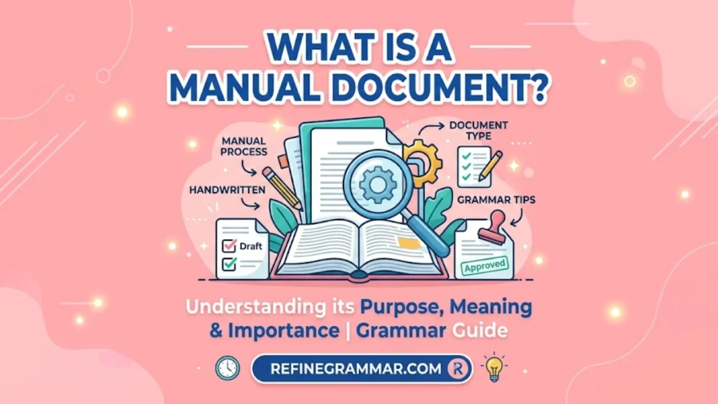 Manual Document Meaning