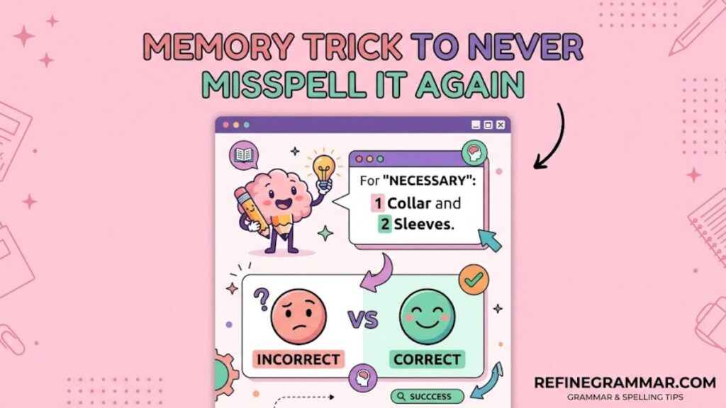 Memory Trick to Never Misspell It Again