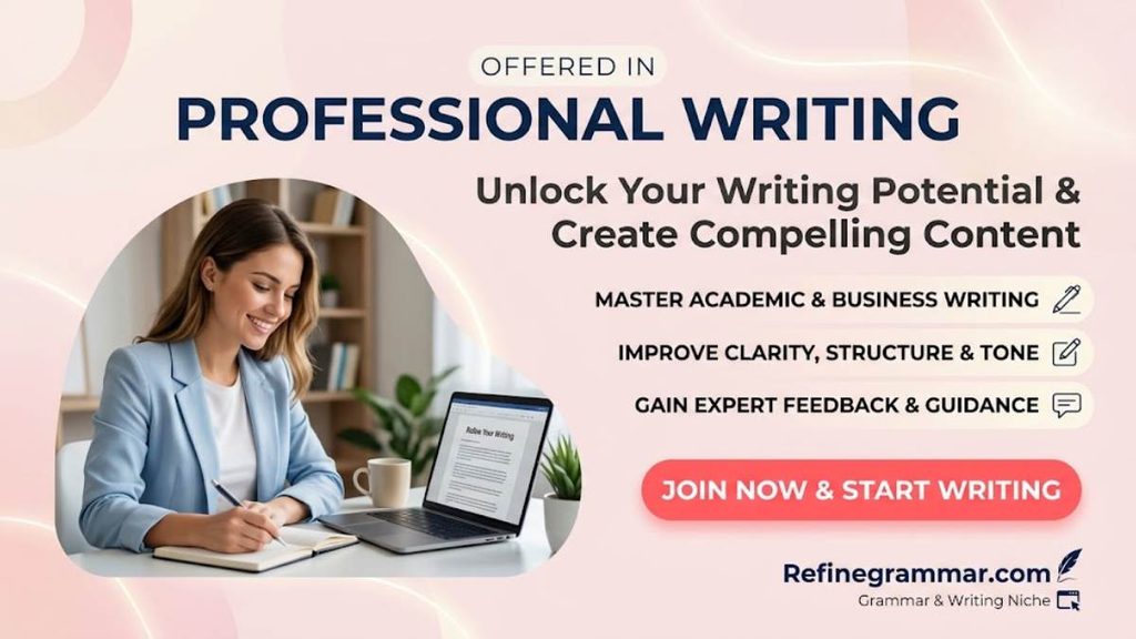 Offered in Professional Writing