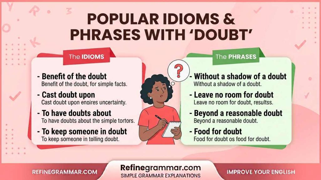 Popular Idioms and Phrases With “Doubt