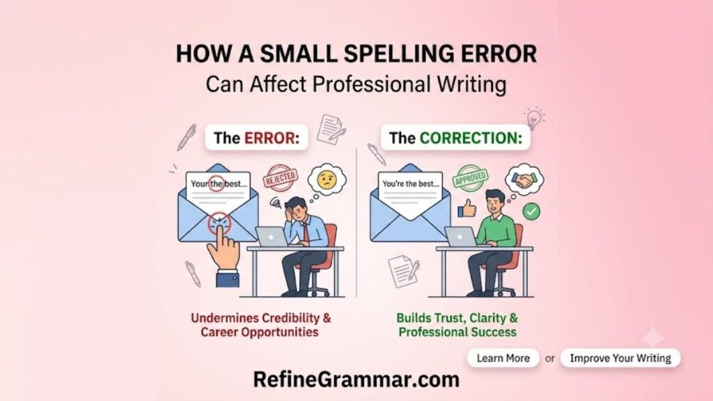 Real-Life Example How a Small Spelling Error Can Affect Professional Writing