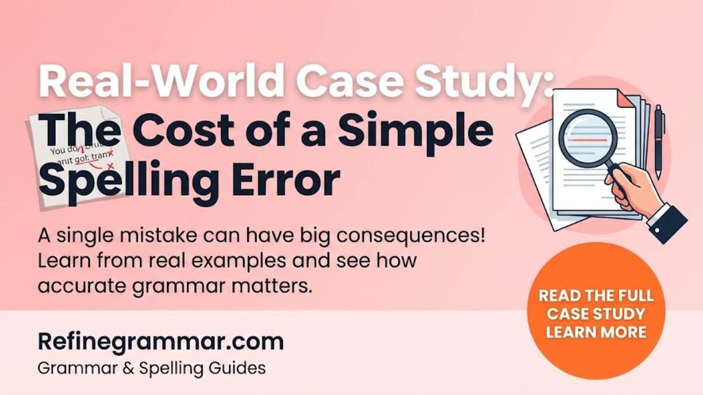 Real-World Case Study The Cost of a Simple Spelling Error