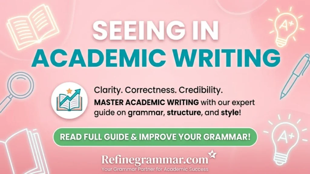 Seeing in Academic Writing