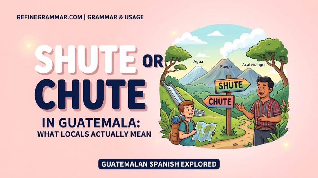 Shute or Chute in Guatemala What Locals Actually Mean