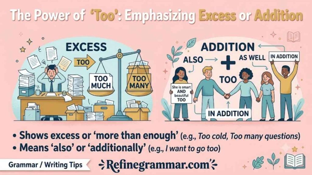 The Power of Too Emphasizing Excess or Addition