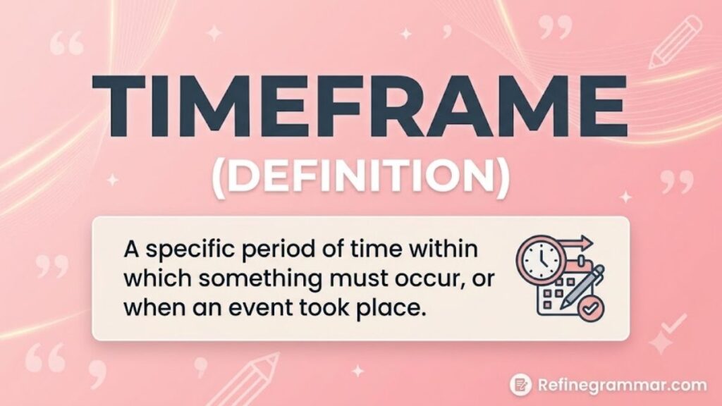 Timeframe (Definition)