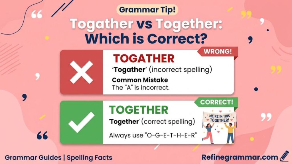 Togather vs Together Correct Spelling